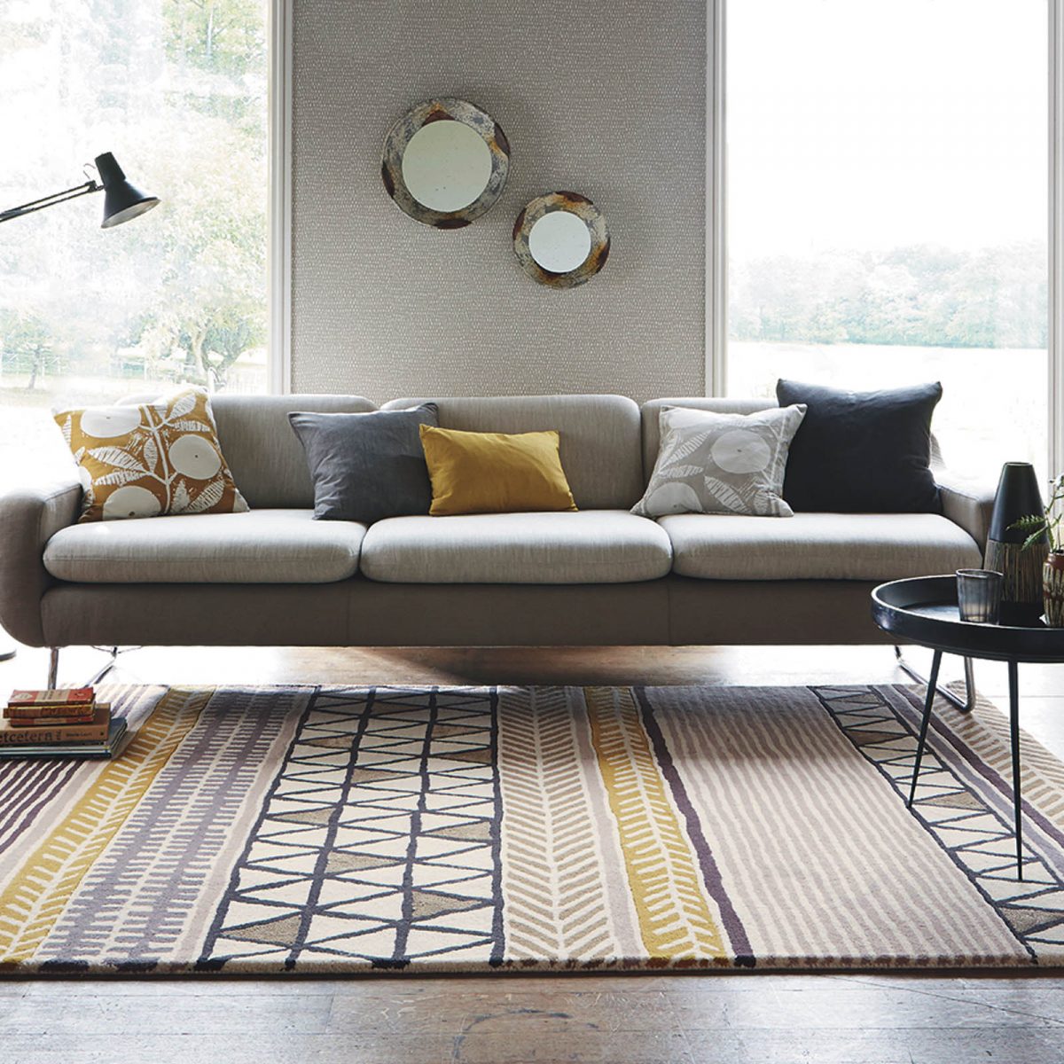 Stylish Ways to Decorate Your Living Room with Modern Rugs 2